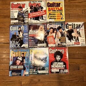 Lot‎ Of 10 Vintage Guitar One Magazines 2003 BB King Hendrix Nickleback Slipknot